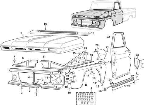 gmc body parts sheet metal|gm body parts diagrams.